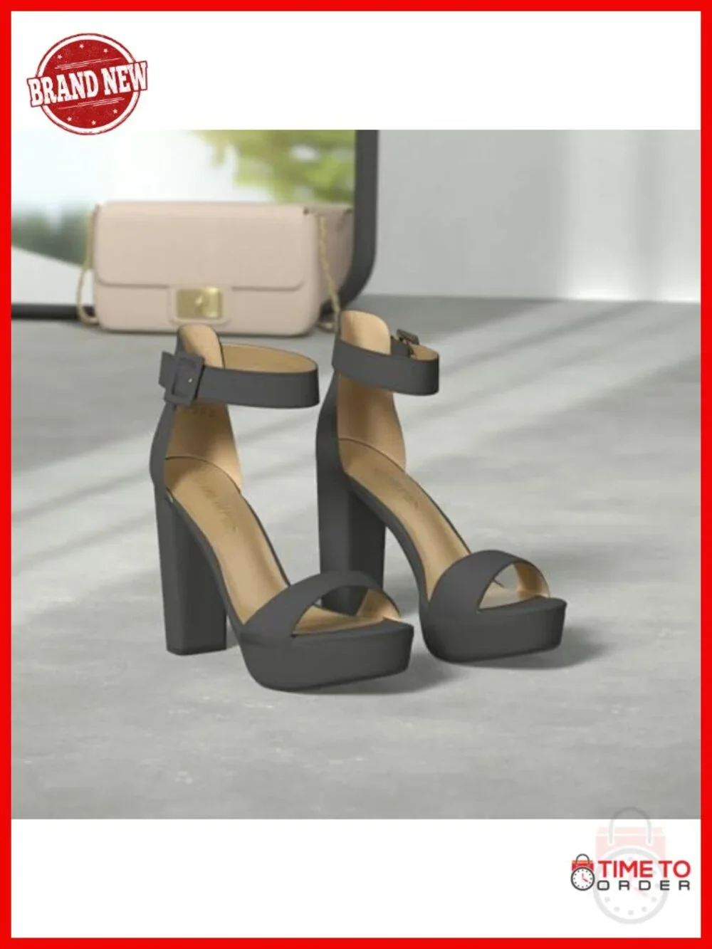 Women's Platform High Heel Sandals Open Toe Ankle Strap